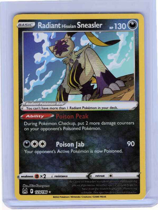 Radiant Hisuian Sneasler #123/196 SWSH11: Lost Origin