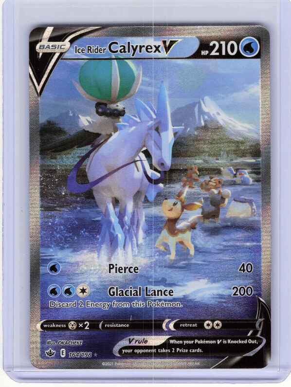 Ice Rider Calyrex V (Alternate Full Art) #164/198 SWSH06: Chilling Reign