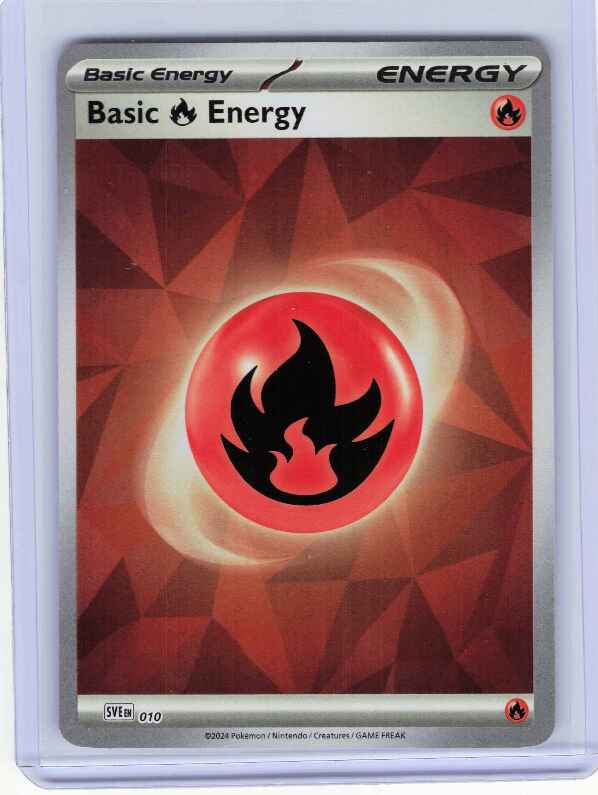 Basic Fire Energy (Cracked Ice Holo) #010 SVE: Scarlet & Violet Energies
