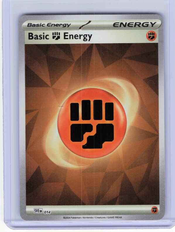 Basic Fighting Energy (Cracked Ice Holo) #014 SVE: Scarlet & Violet Energies
