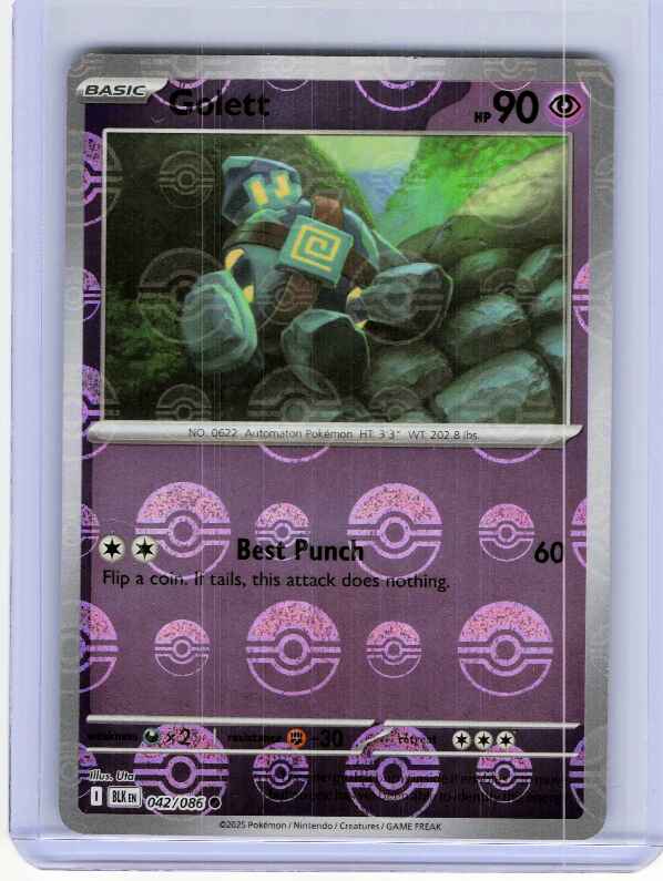 Golett [Poke Ball] #042/086 SV: Black Bolt