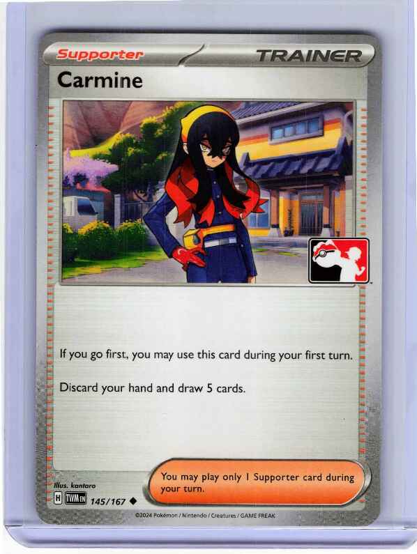 Carmine #145/167: Prize Pack Series Cards