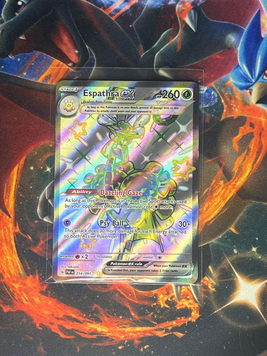 Espathra Ex #214 Pokemon Paldean Fates