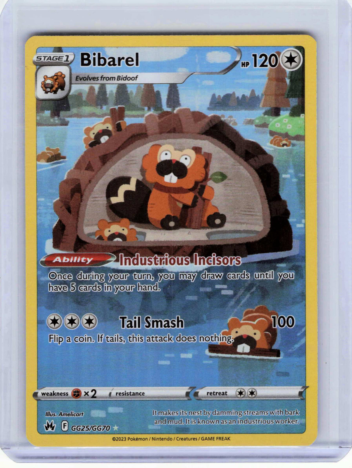 Bibarel #GG25/GG70 Pokemon SWSH: Crown Zenith: Galarian Gallery