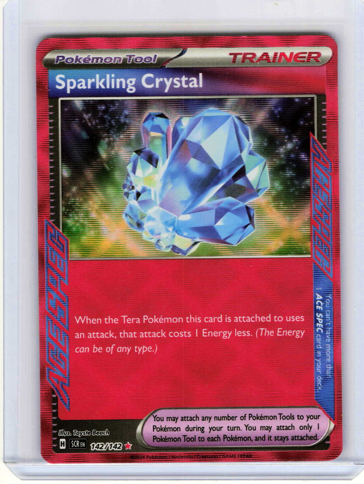 Sparkling Crystal #142/142 Pokemon SV07: Stellar Crown