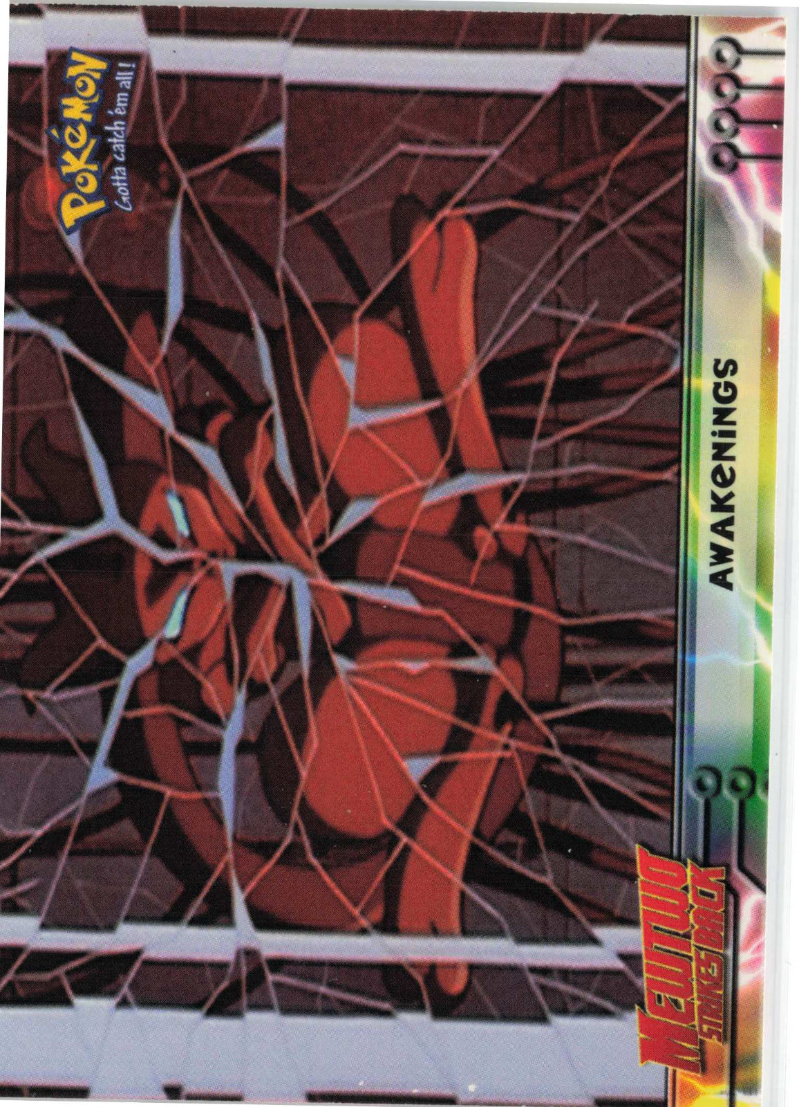 Awakenings #2 Blue Topps Logo Pokemon Topps MewTwo Strikes Back