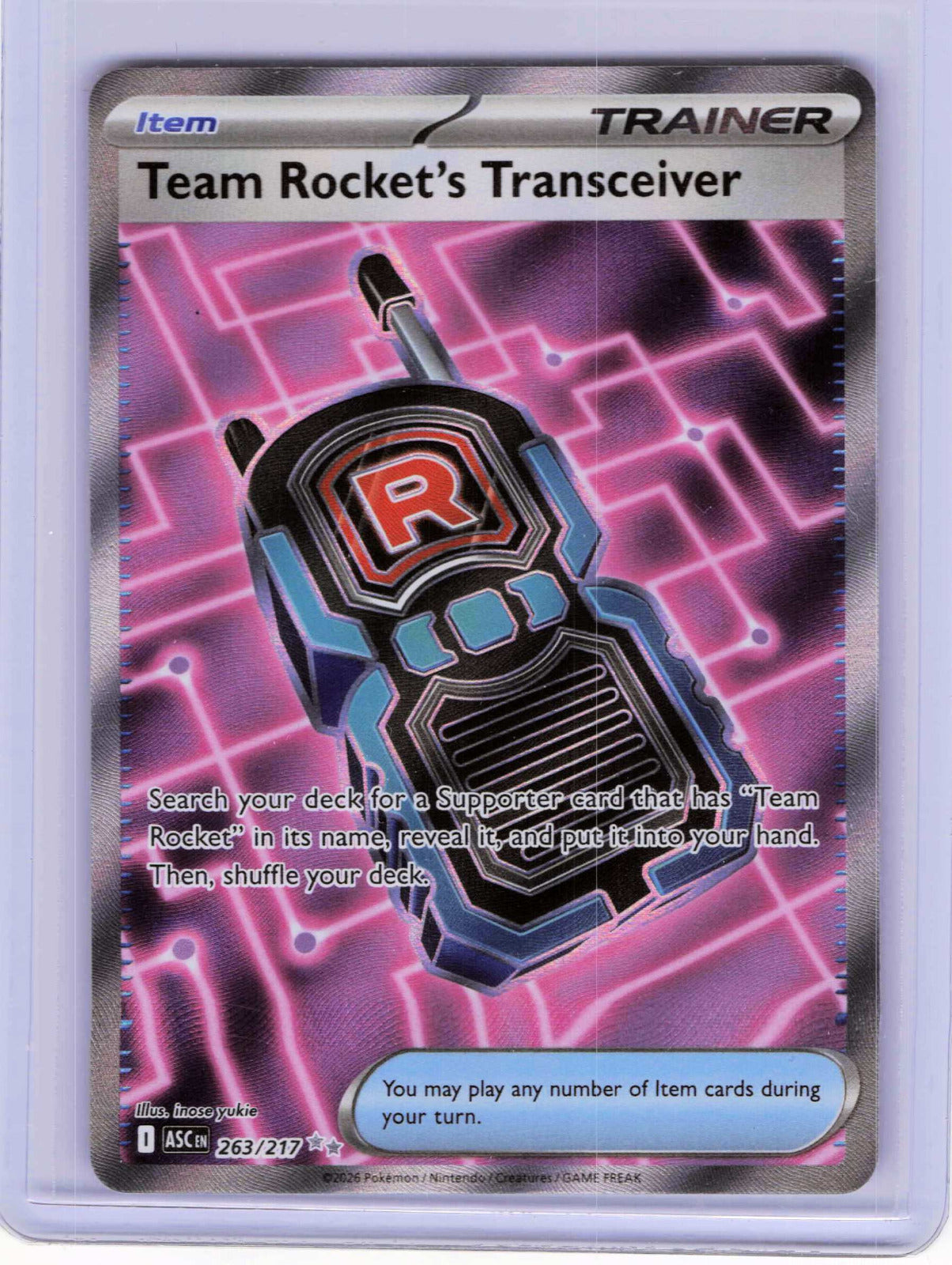 Team Rocket's Transceiver #263/217 Pokemon ME: Ascended Heroes