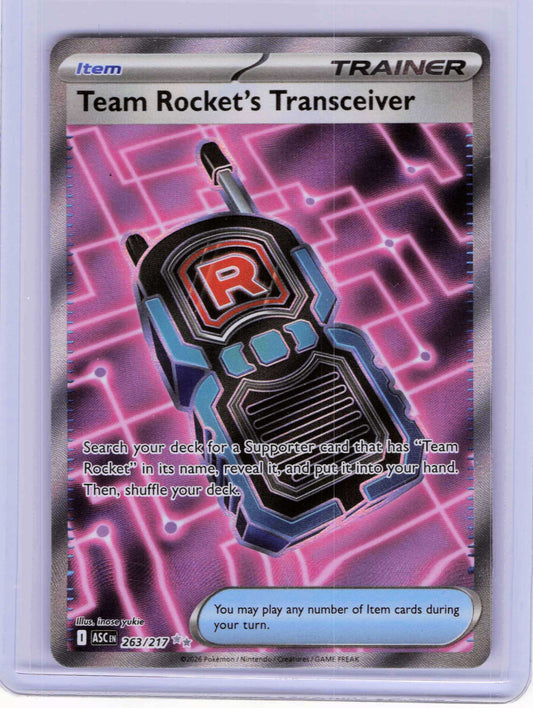 Team Rocket's Transceiver #263/217 Pokemon ME: Ascended Heroes