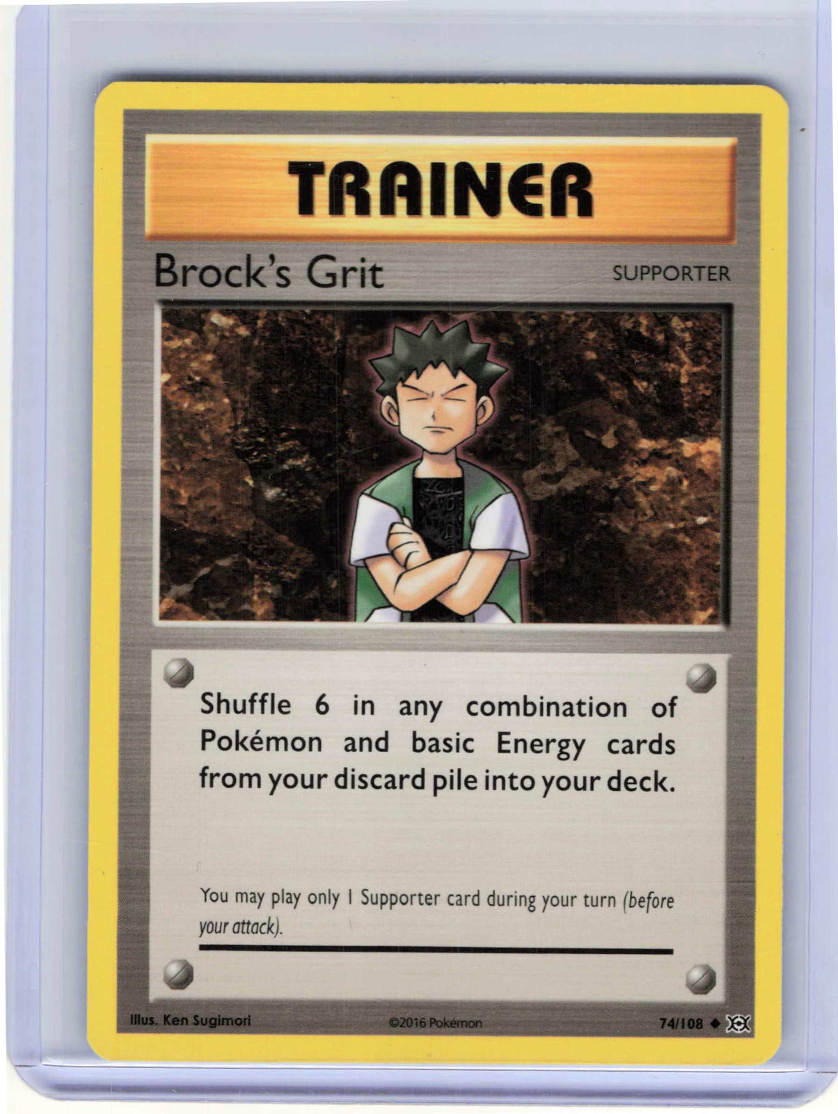 Brock's Grit 74/108 MP Pokemon XY Evolutions