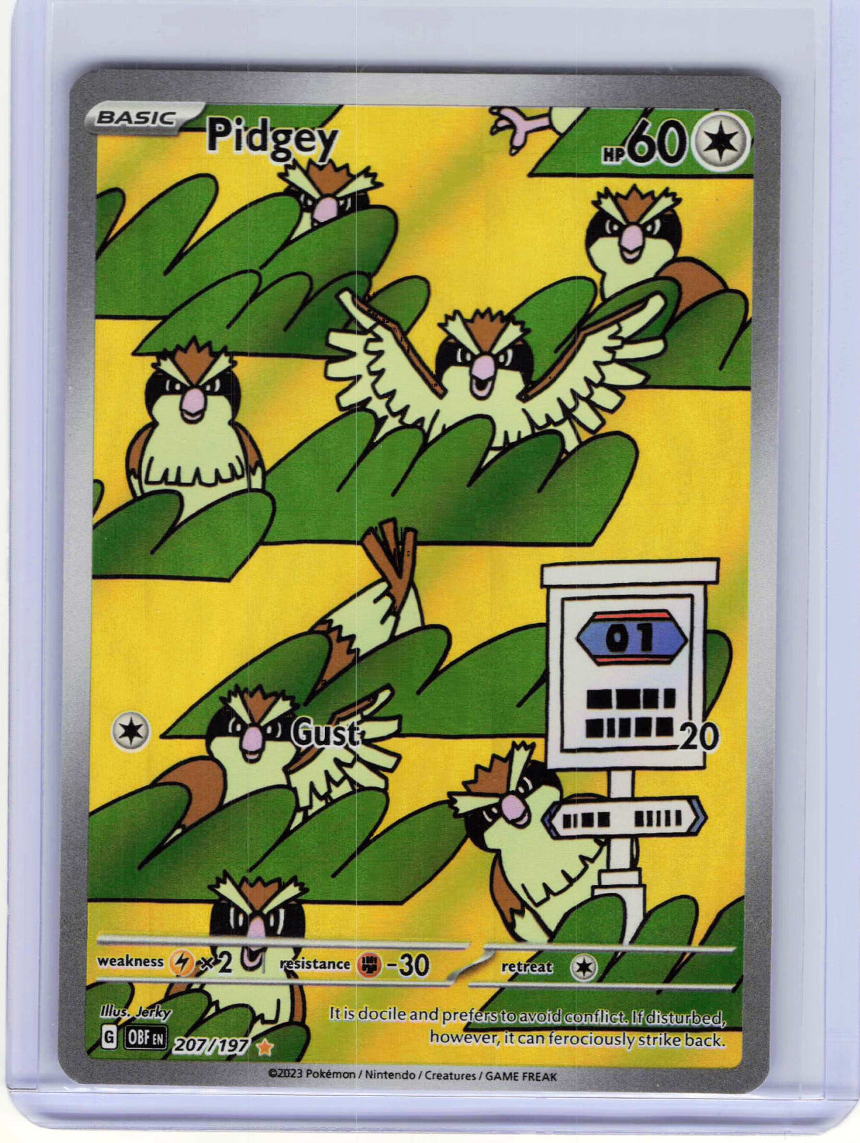 Pidgey #207/197 Pokemon SV03: Obsidian Flames