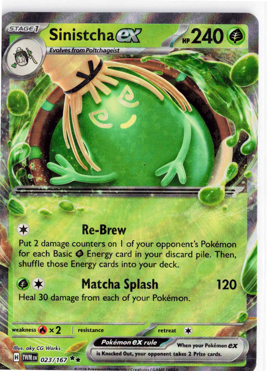 Sinistcha ex #023/167 Pokemon SV06: Twilight Masquerade