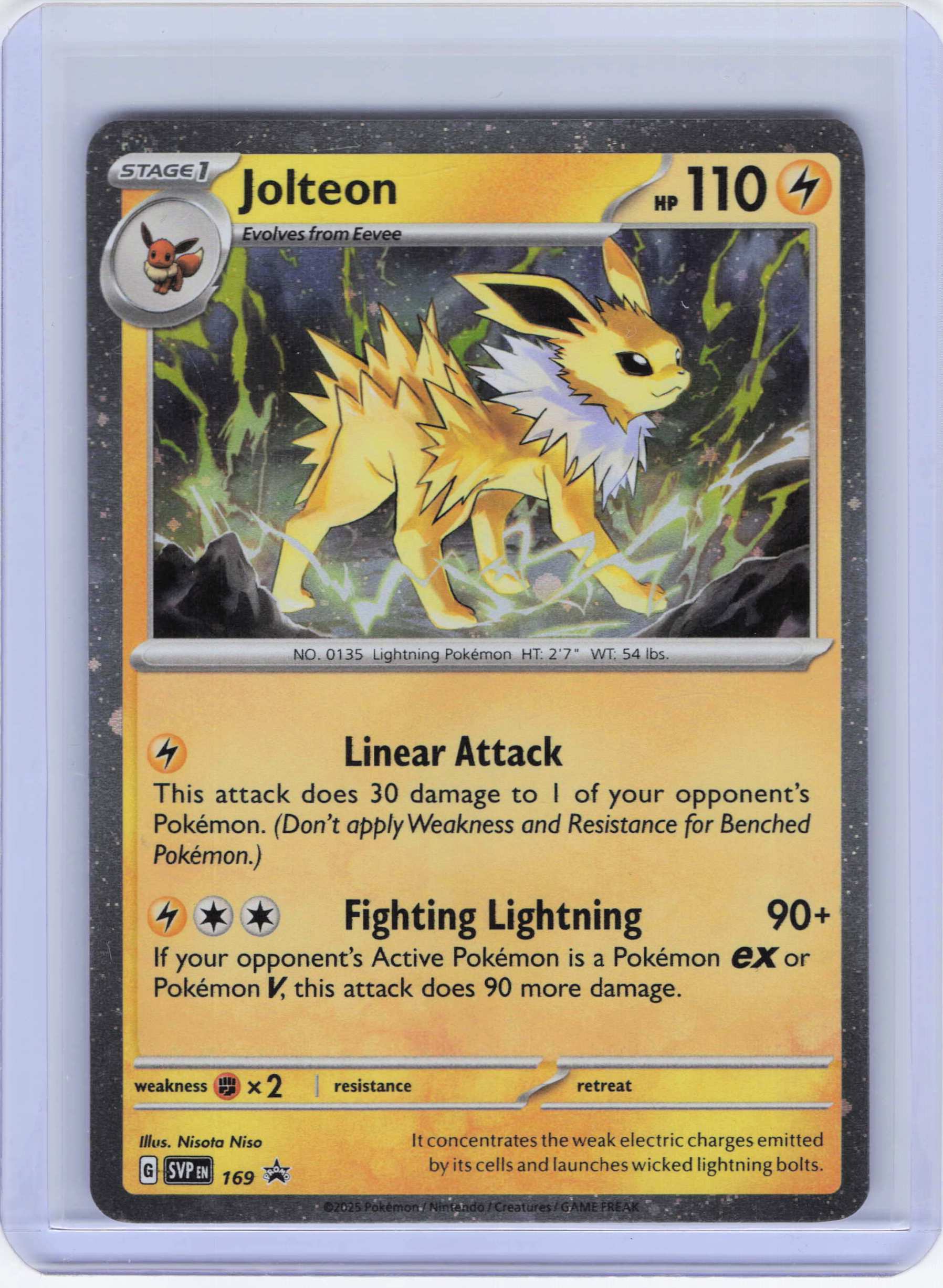 Jolteon - (Cosmos Holo) 169, Holo, NM Condition, Pokemon SV: Scarlet & Violet Promo Cards