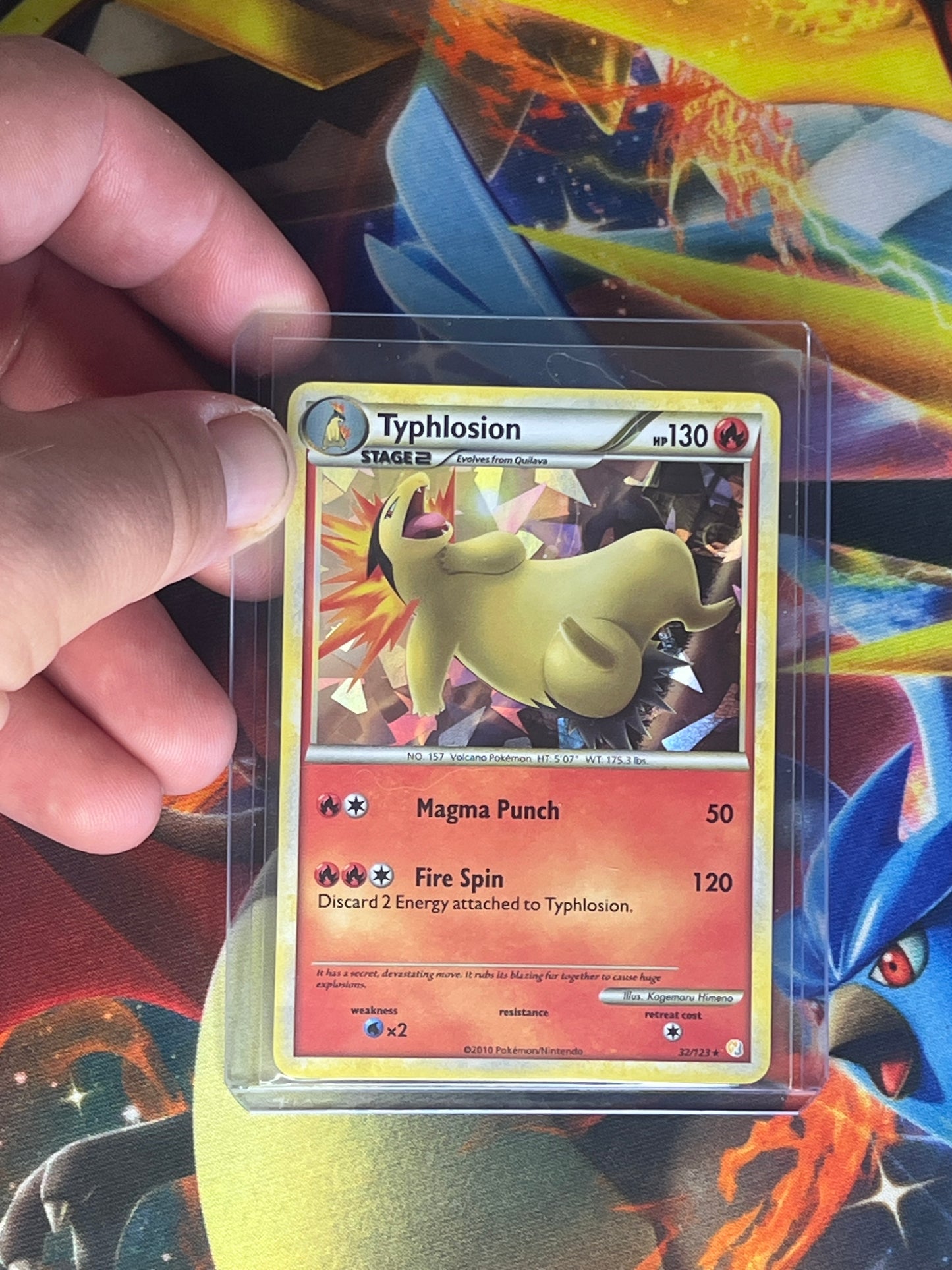 Typhlosion [Cracked Ice] #32 Pokemon HeartGold & SoulSilver
