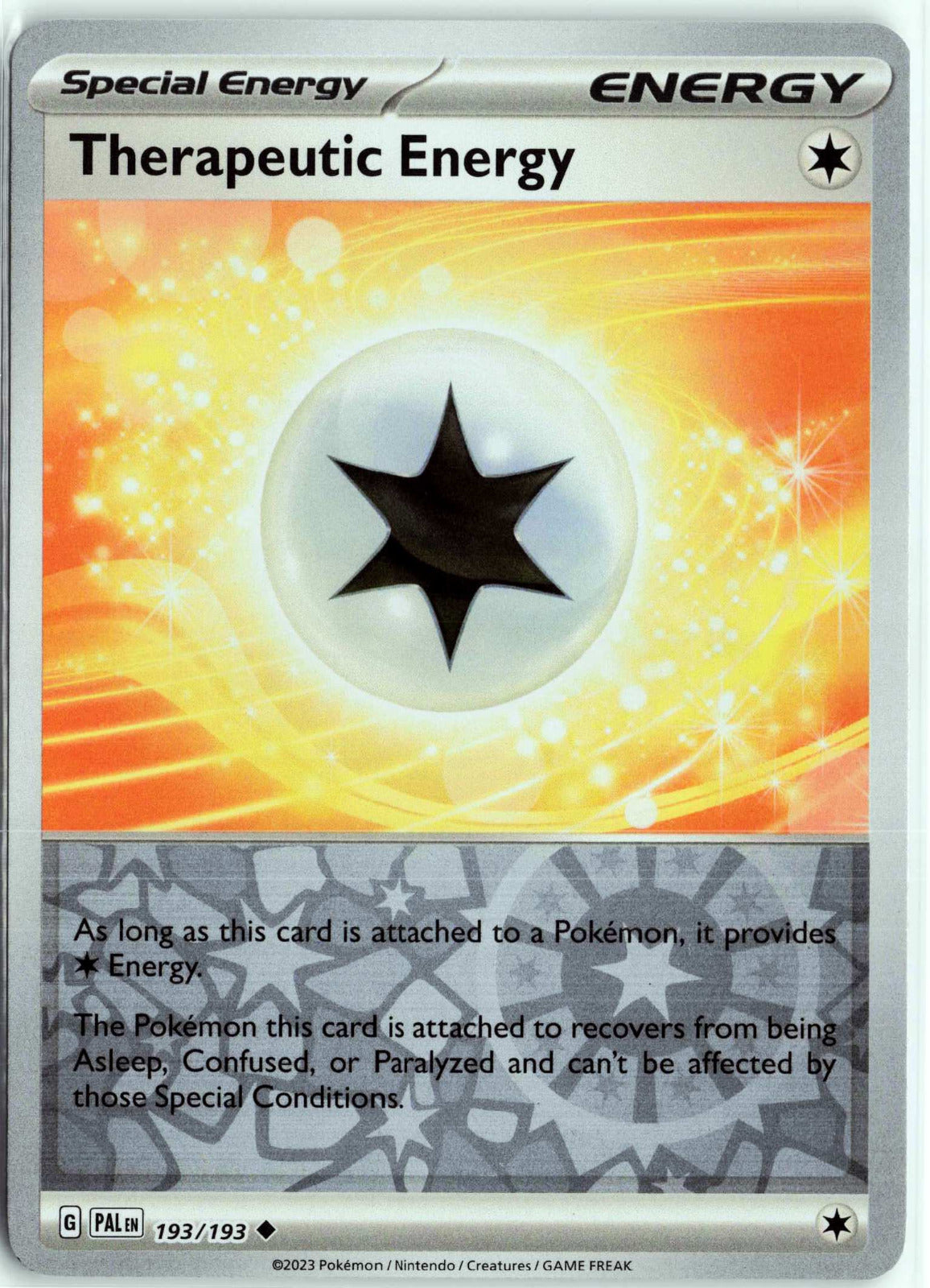 Therapeutic Energy #193/193 Reverse Holo Pokemon SV02: Paldea Evolved