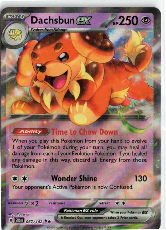 Dachsbun ex #067/142 Holo Pokemon SV07: Stellar Crown
