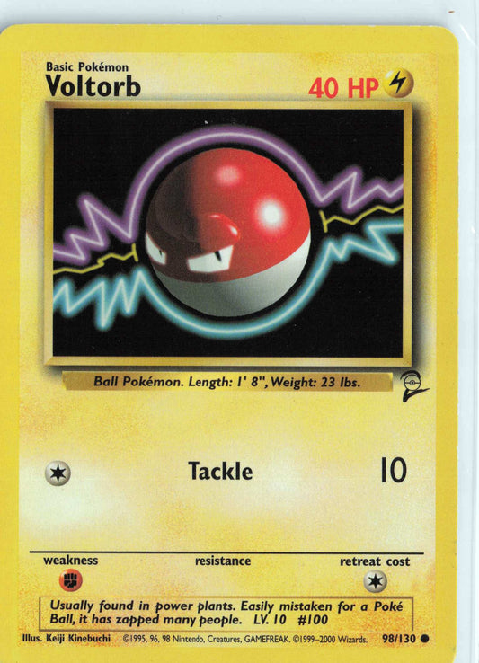 Voltorb 098/130, HP Condition, Pokemon Base Set 2