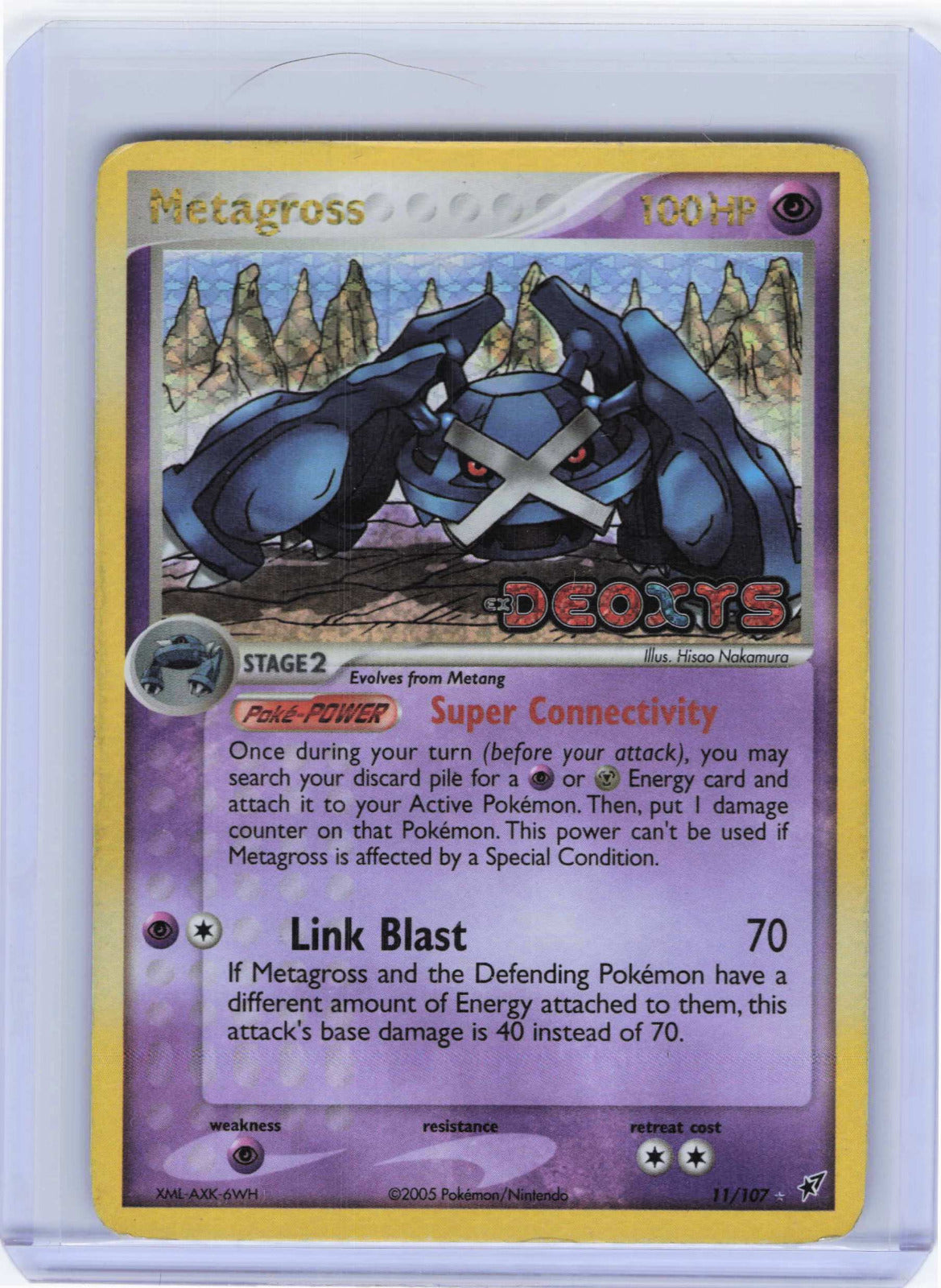 Metagross #11/107 Reverse Holo Pokemon Deoxys