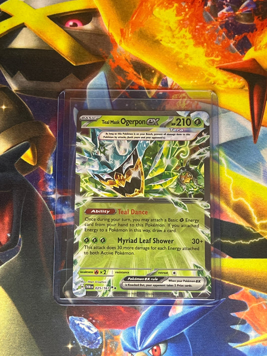 Teal Mask Ogerpon Ex #25 Pokemon Twilight Masquerade