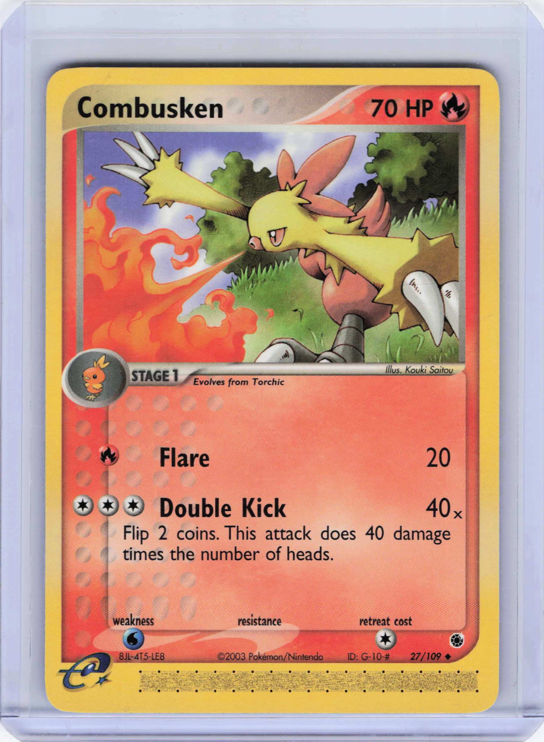 Combusken 27/109, MP Condition, Pokemon Ruby and Sapphire