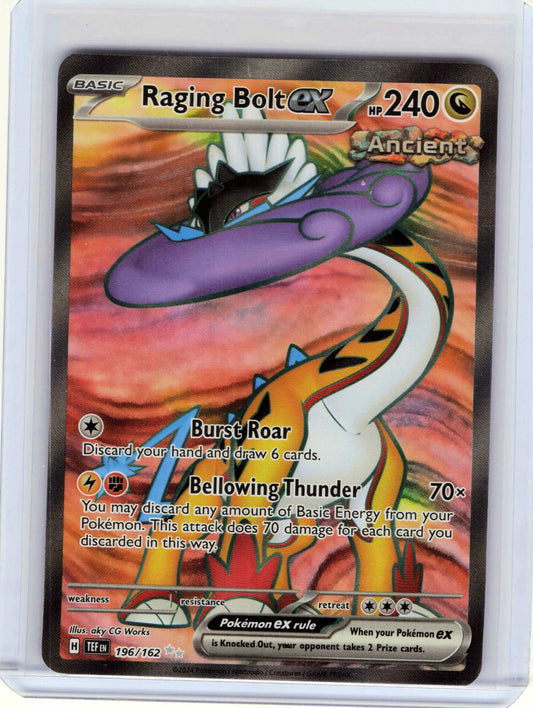Raging Bolt ex #196/162 Pokemon SV05: Temporal Forces
