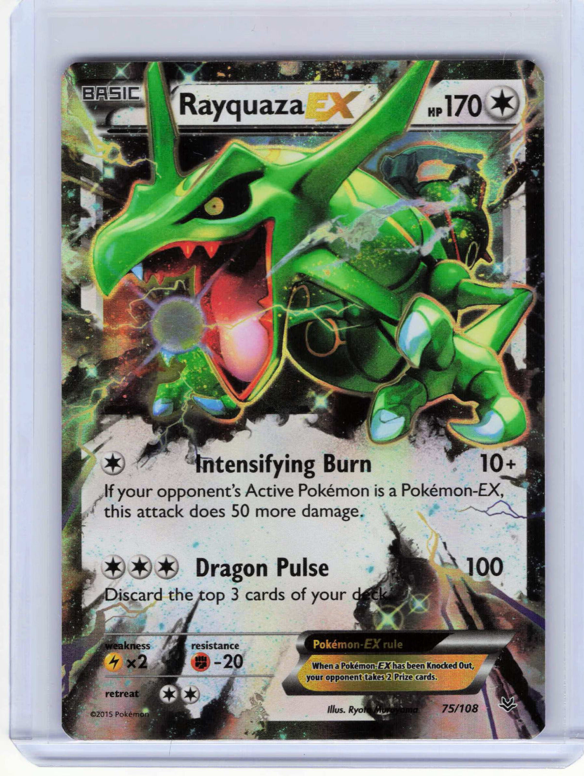 Rayquaza EX #75/108 Pokemon XY Roaring Skies