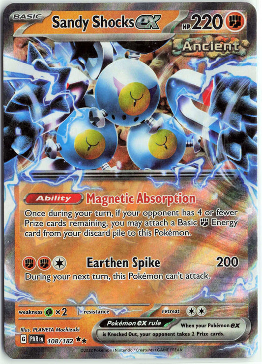 Sandy Shocks ex #108/182 Pokemon SV04: Paradox Rift