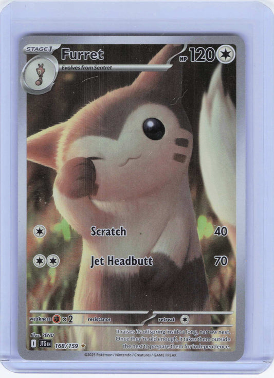 Furret #168/159 Holo Pokemon SV09: Journey Together