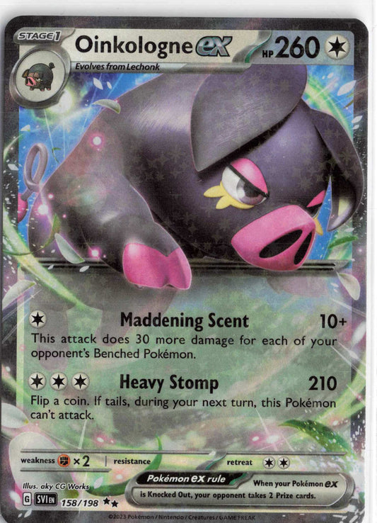 Oinkologne ex #158/198 Holo Pokemon SV01: Scarlet & Violet Base Set