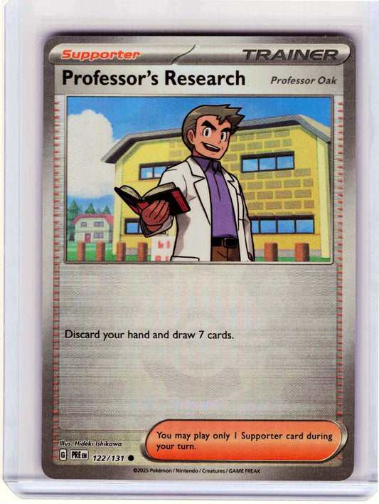 Professor's Research [Oak] Poke Ball Pattern #122/131 Pokemon SV: Prismatic Evolutions