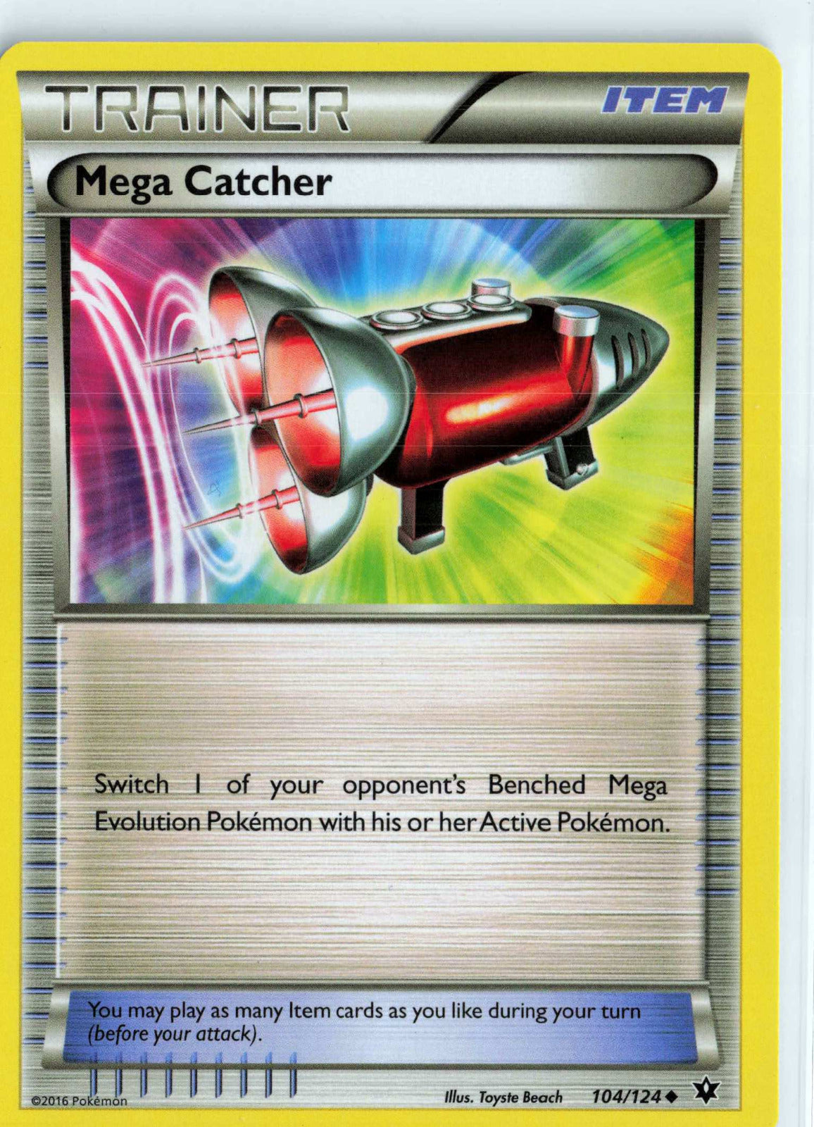 Mega Catcher 104/124 MP Pokemon XY Fates Collide