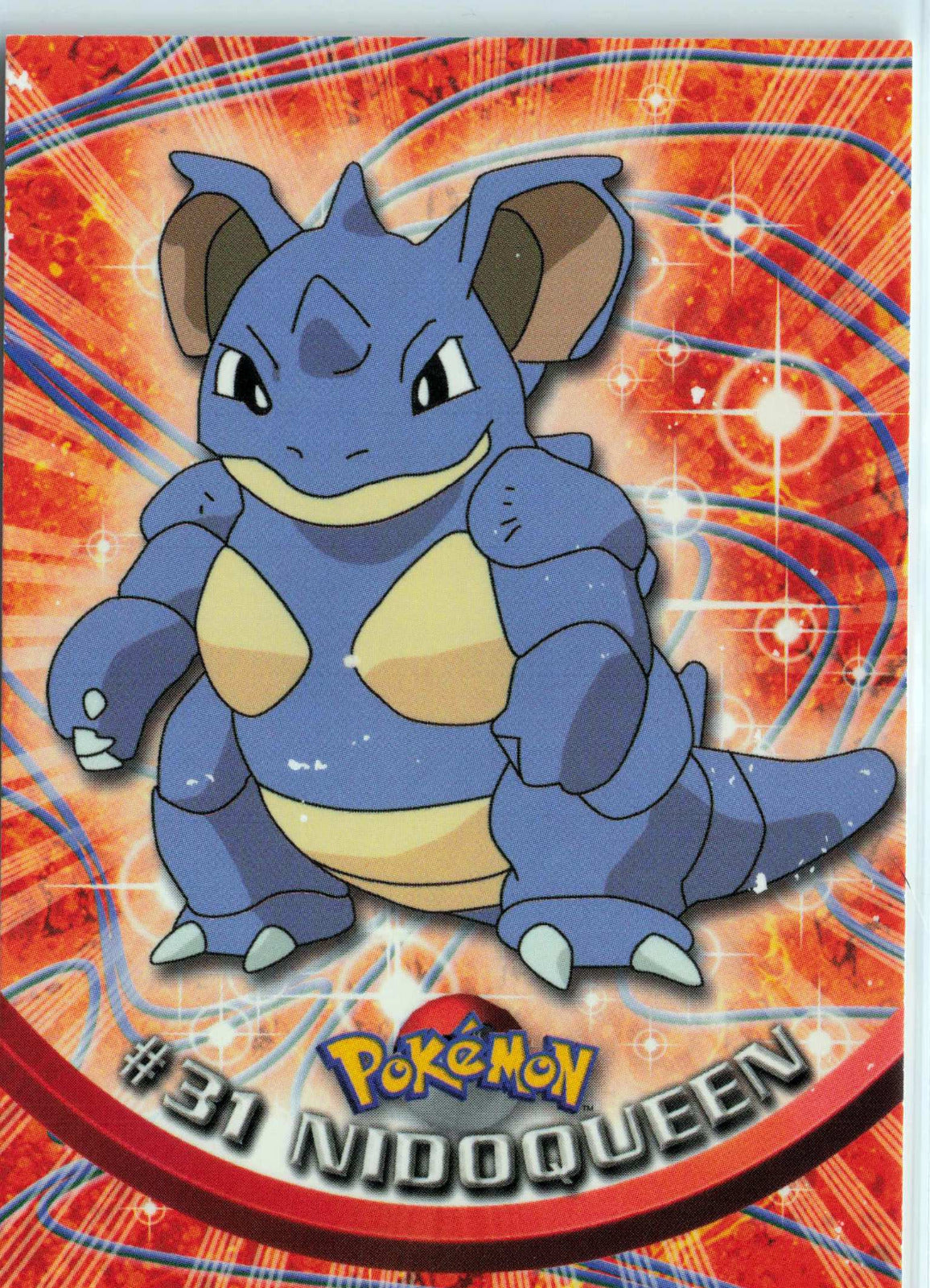 Nidoqueen 31 - Black Topps Logo HP Pokemon Topps TV Animation Edition Series 1