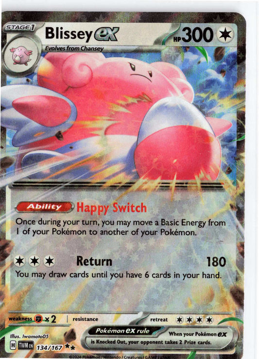 Blissey ex #134/167 Pokemon SV06: Twilight Masquerade