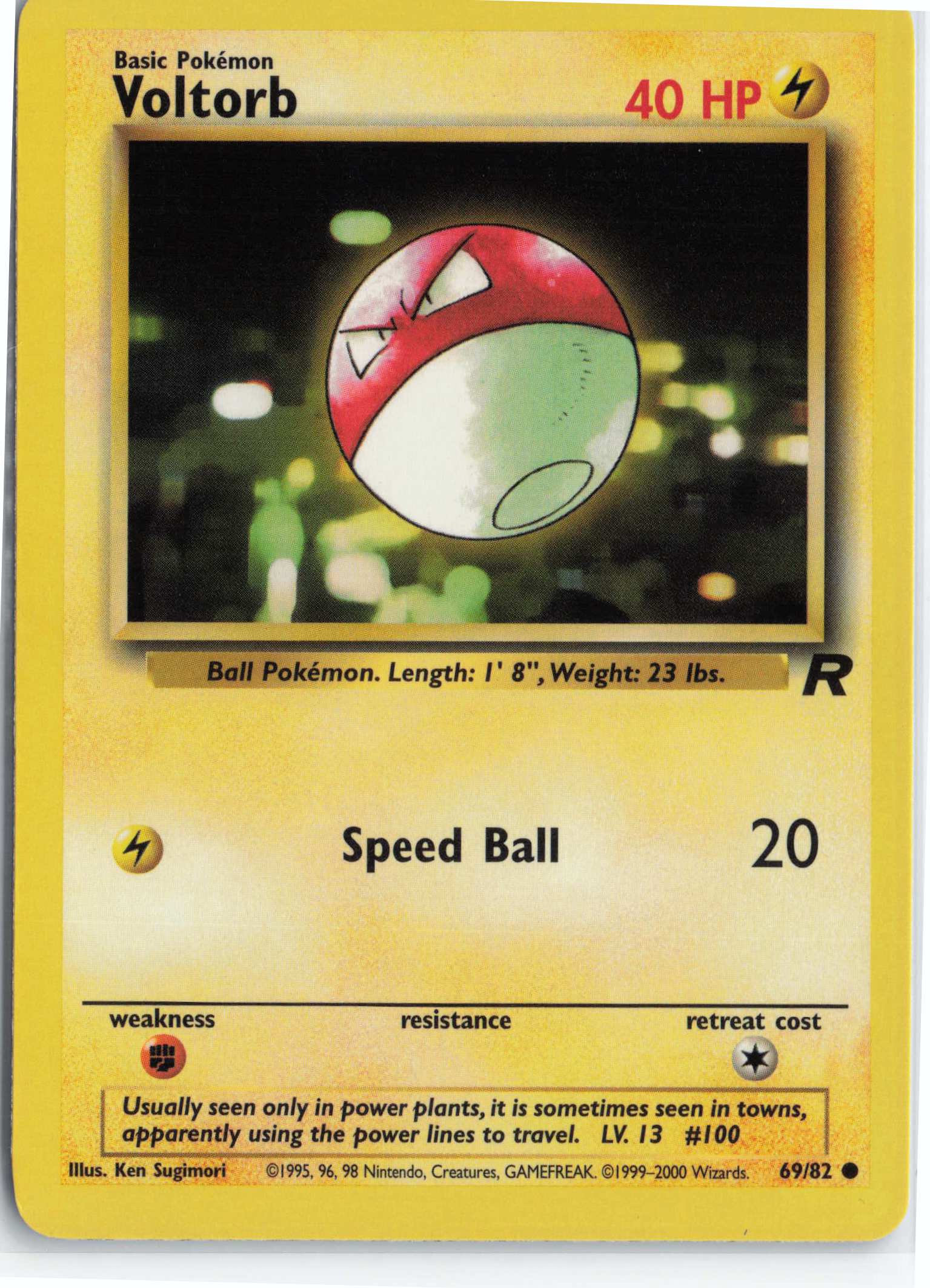 Voltorb 69/82, HP Condition, Pokemon Team Rocket
