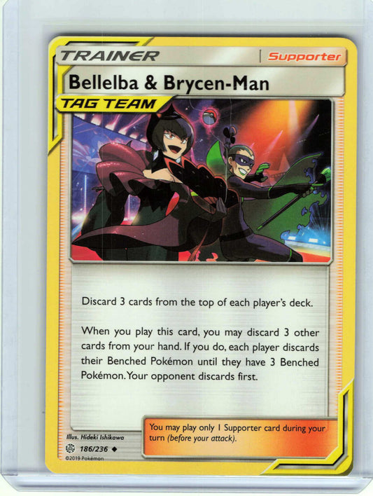 Bellelba & Brycen Man #186/236 Pokemon SM Cosmic Eclipse