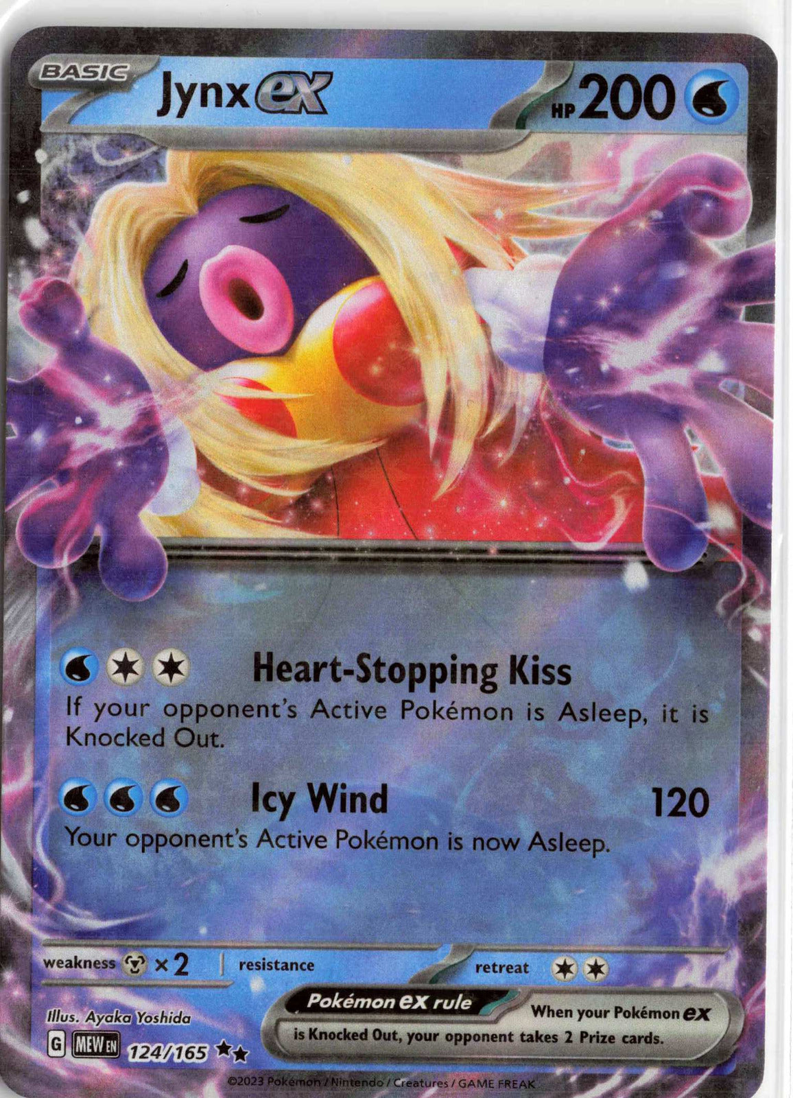 Jynx ex 124/165 Holo MP Pokemon SV: Scarlet & Violet 151