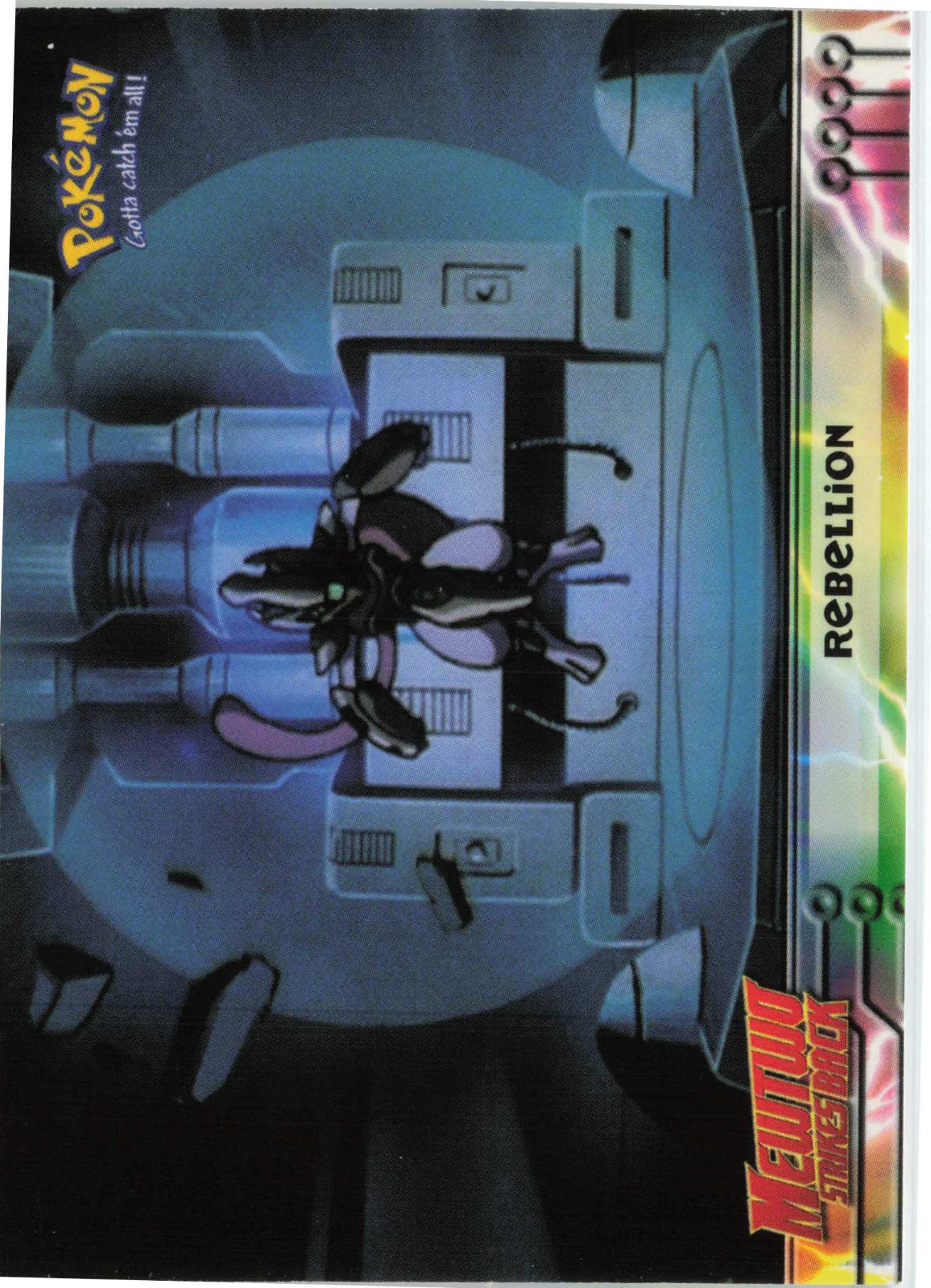 Rebellion #8 Blue Topps Logo Pokemon Topps MewTwo Strikes Back