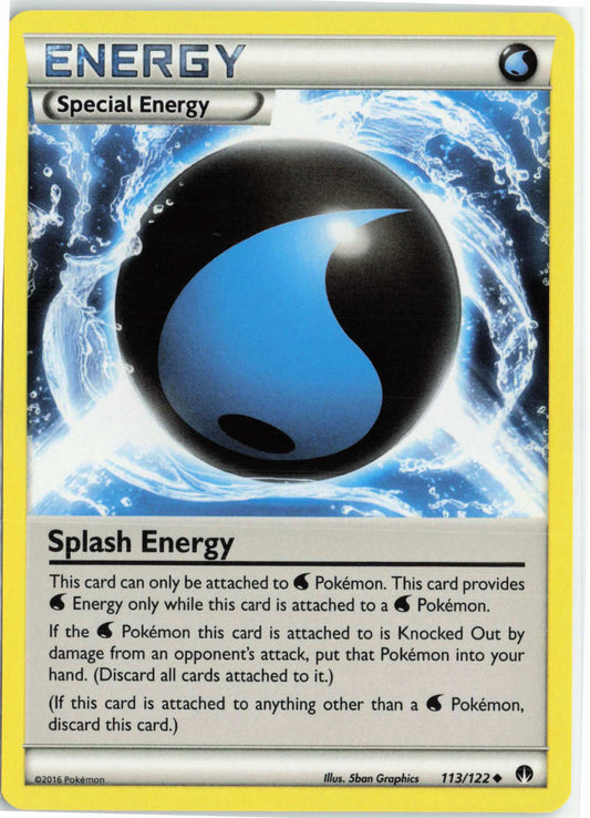 Splash Energy #113/122 Pokemon XY BREAKpoint