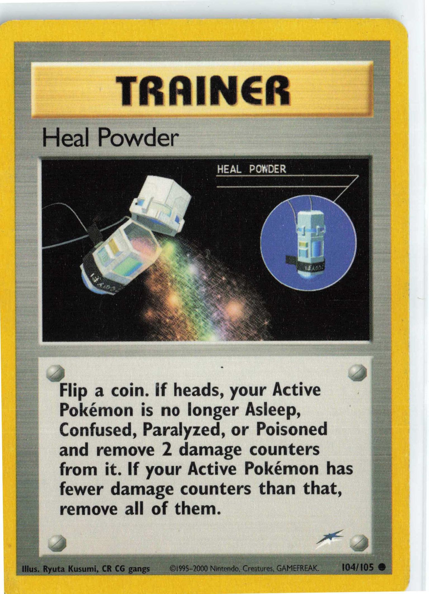Heal Powder 104/105, HP Condition, Pokemon Neo Destiny
