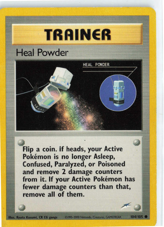 Heal Powder 104/105, HP Condition, Pokemon Neo Destiny