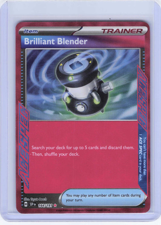 Brilliant Blender #164/191 Holo Pokemon SV08: Surging Sparks