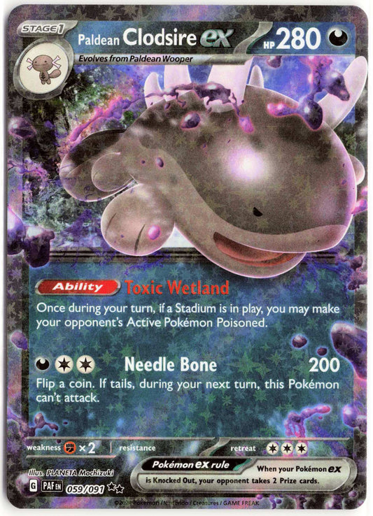 Paldean Clodsire ex #059/091 Pokemon SV: Paldean Fates