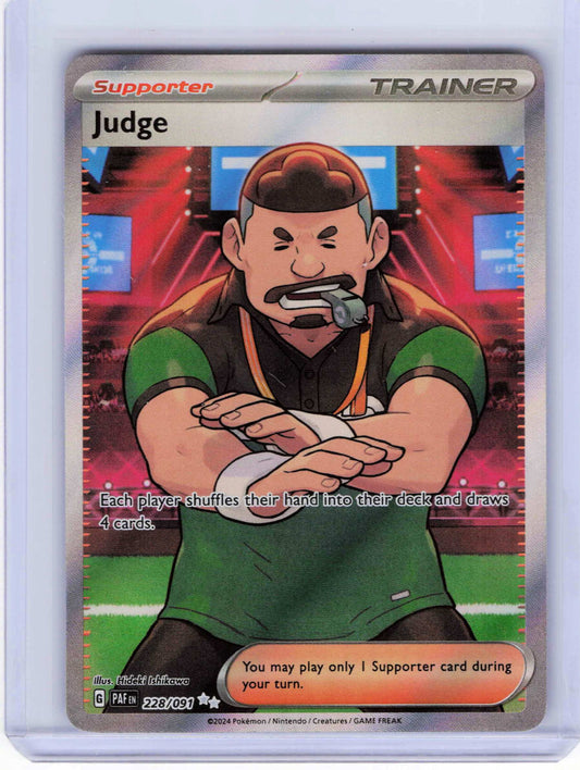 Judge #228/091 Pokemon SV: Paldean Fates