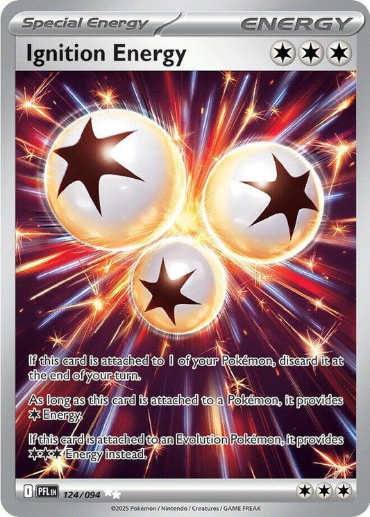 Ignition Energy #124/094 Holo Pokemon ME02: Phantasmal Flames