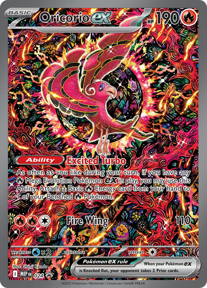 Oricorio ex #024 Holo Pokemon ME: Mega Evolution Promo