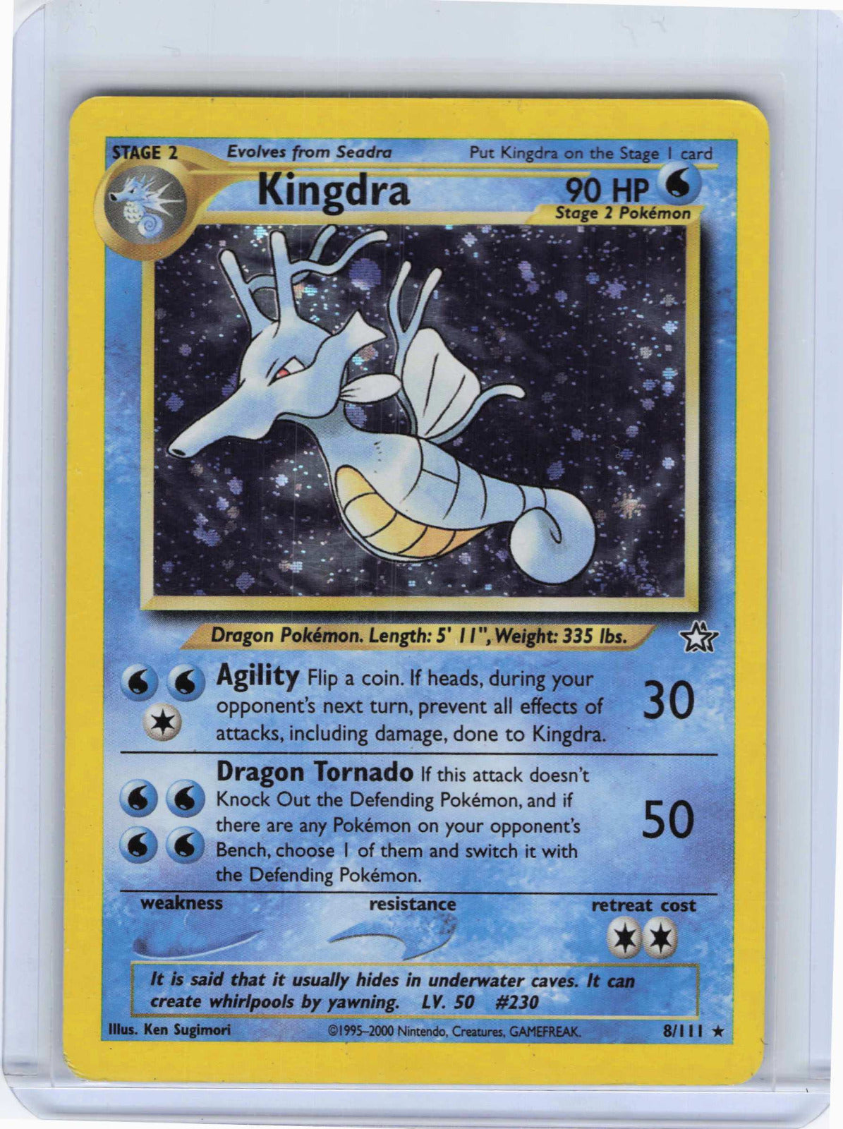Kingdra #008/111 Holo Pokemon Neo Genesis