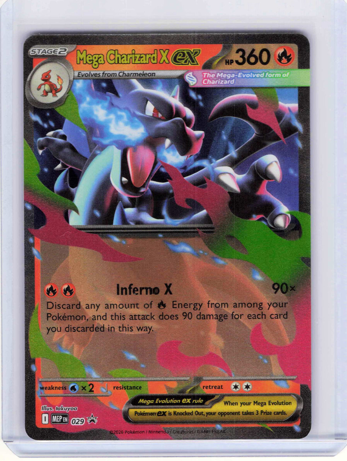 Mega Charizard X ex #029 Pokemon ME: Mega Evolution Promo