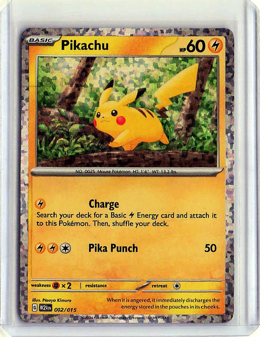 Pikachu #002/015 Holo Pokemon McDonald's Promos 2024