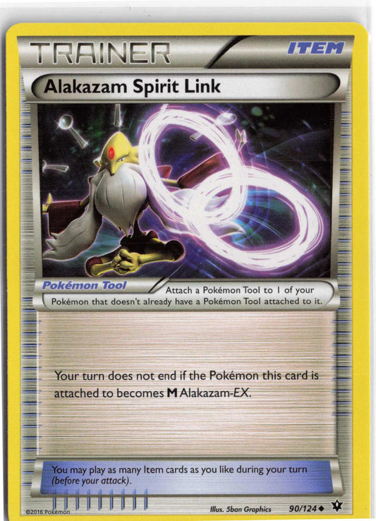 Alakazam Spirit Link 90/124 MP Pokemon XY Fates Collide