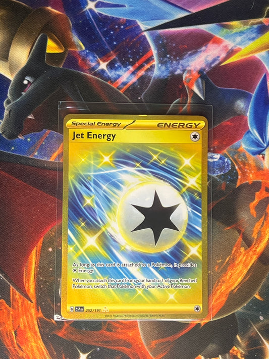 Jet Energy #252 Pokemon Surging Sparks