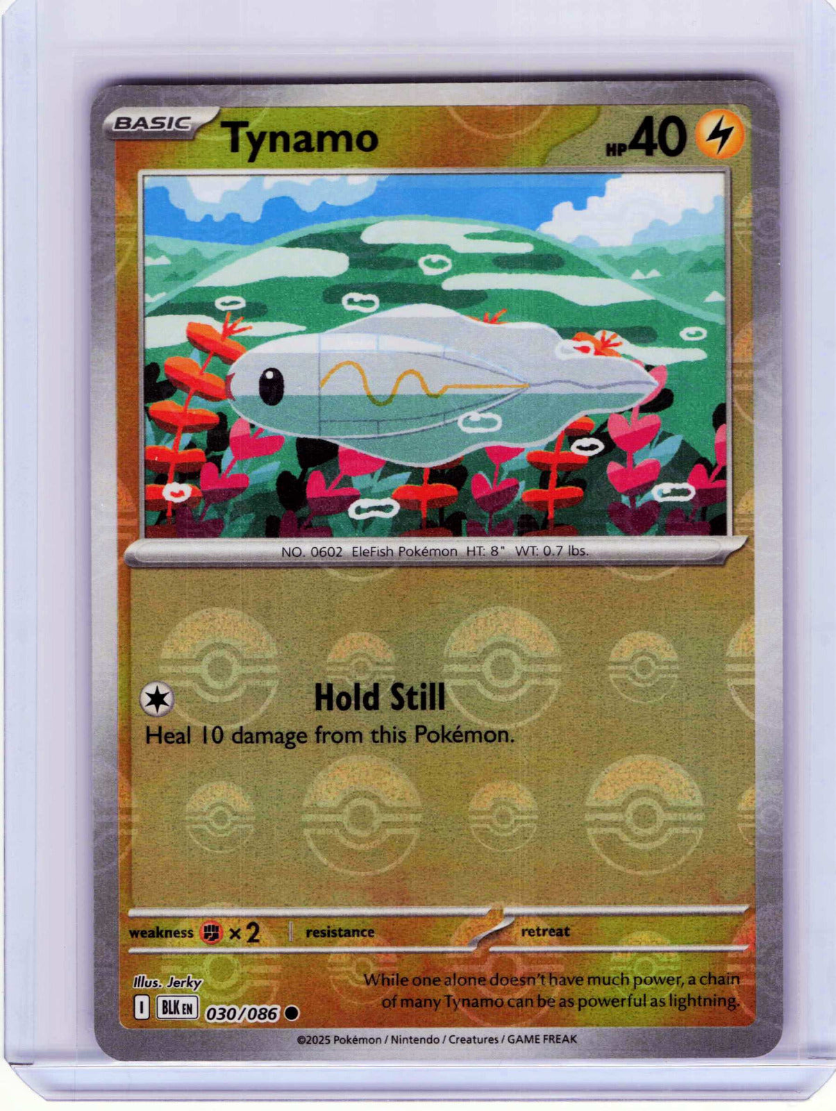 Tynamo Poke Ball Pattern #030/086 Reverse Holo Pokemon SV: Black Bolt